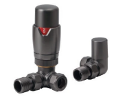 TRV Radiator Valves with Angled, Corner and Straight available in 13 different colours
