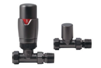TRV Radiator Valves with Angled, Corner and Straight available in 13 different colours