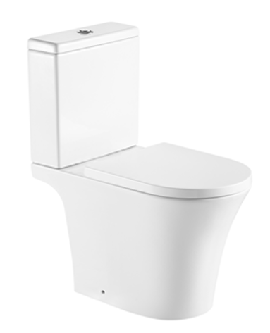 KAM D Shape Rimless Toilet and Seat