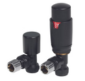 TRV Radiator Valves with Angled, Corner and Straight available in 13 different colours