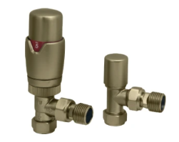 TRV Radiator Valves with Angled, Corner and Straight available in 13 different colours