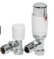 TRV Radiator Valves with Angled, Corner and Straight available in 13 different colours