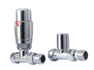 TRV Radiator Valves with Angled, Corner and Straight available in 13 different colours