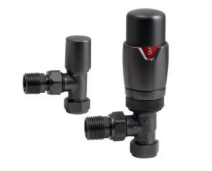 TRV Radiator Valves with Angled, Corner and Straight available in 13 different colours